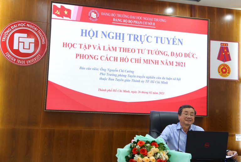 Đảng bộ bộ phận Cơ sở II tổ chức hội nghị trực tuyến “Học tập và làm theo tư tưởng, đạo đức, phong cách Hồ Chí Minh năm 2021”