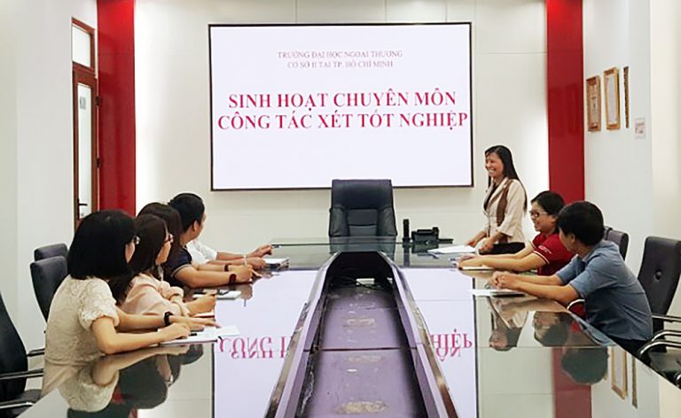 Sinh hoạt chuyên môn tại Ban Quản lý Đào tạo, năm học 2020-2021