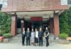 Đoàn công tác Trường Đại học Ngoại thương Cơ sở II chụp ảnh tại Đại học Minh Truyền The delegation of Foreign Trade University - HCMC Campus took photo at Ming Chuan University