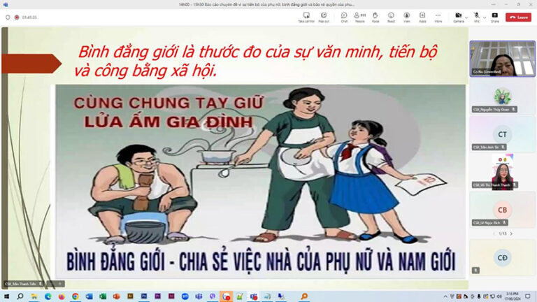 Báo cáo chuyên đề vì sự tiến bộ của phụ nữ, bình đẳng giới, bảo vệ quyền của phụ nữ và trẻ em năm 2024