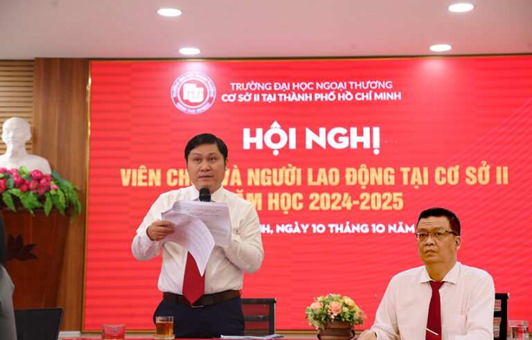 Cơ sở II tổ chức Hội nghị viên chức và người lao động năm học 2024-2025 tại Cơ sở II trường Đại học Ngoại thương