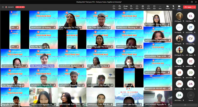 “Find your FTU – Find your Future, Together at University” Chương trình kết nối tân sinh viên và Nhà trường
