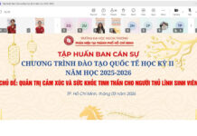 Tập huấn Ban cán sự lớp các chương trình Đào tạo quốc tế Học kỳ II năm học 2025 – 2026